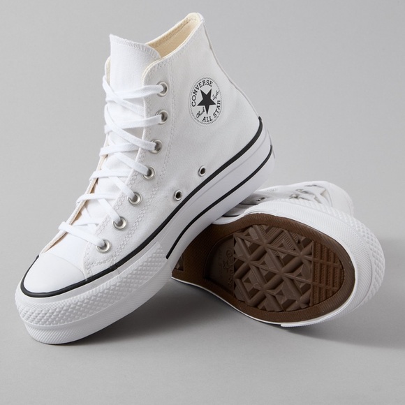 Converse White High-Top Sneakers - Picture 12 of 12